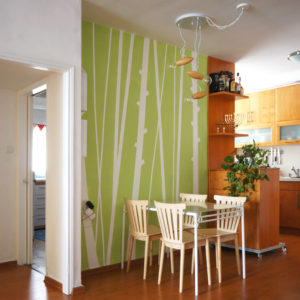 masking tape wall pattern