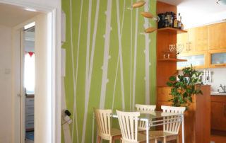 masking tape wall pattern