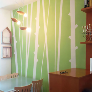 masking tape wall pattern