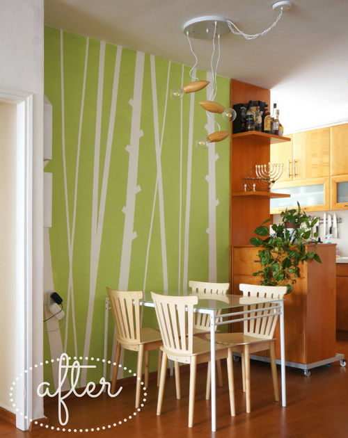 masking tape wall pattern