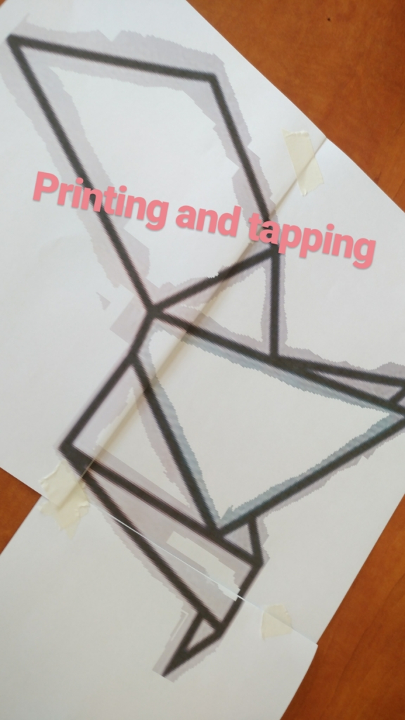 DIY washi tape origami bird wall art DIY washi tape origami bird wall art