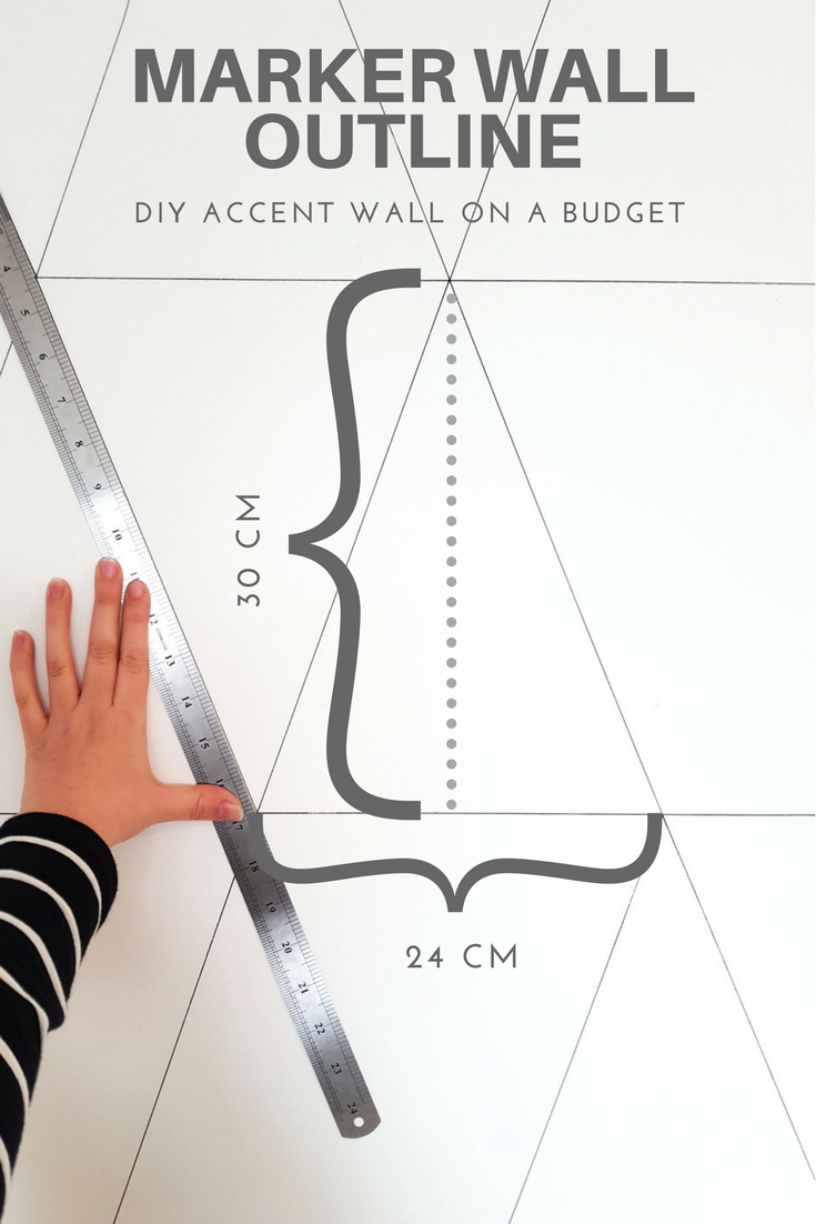 Marker Wallpaper- DIY Nordic marker wallpaper project - cheap and quick