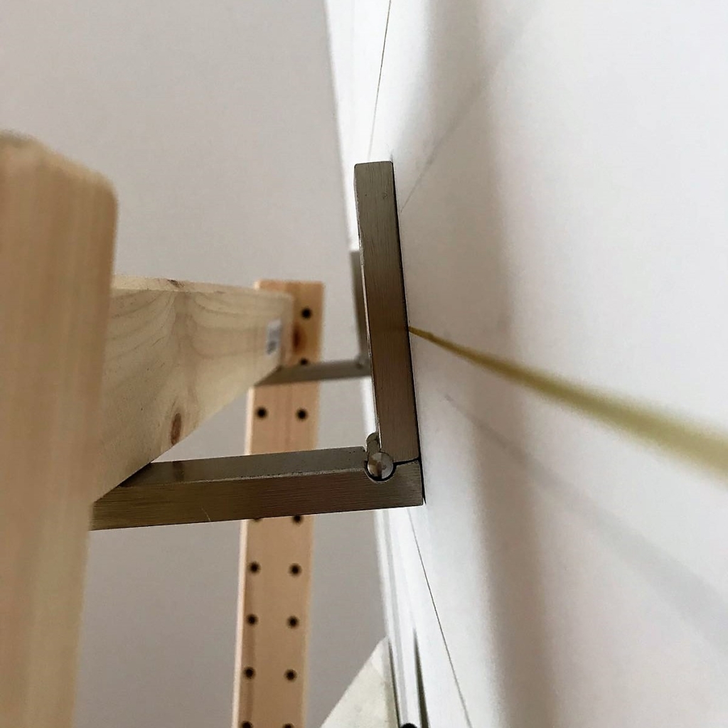 IVAR IKEA ladder hack. On a budget DIY clothes rack ladder.