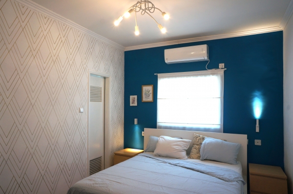 Bedroom Blue Accent Wall