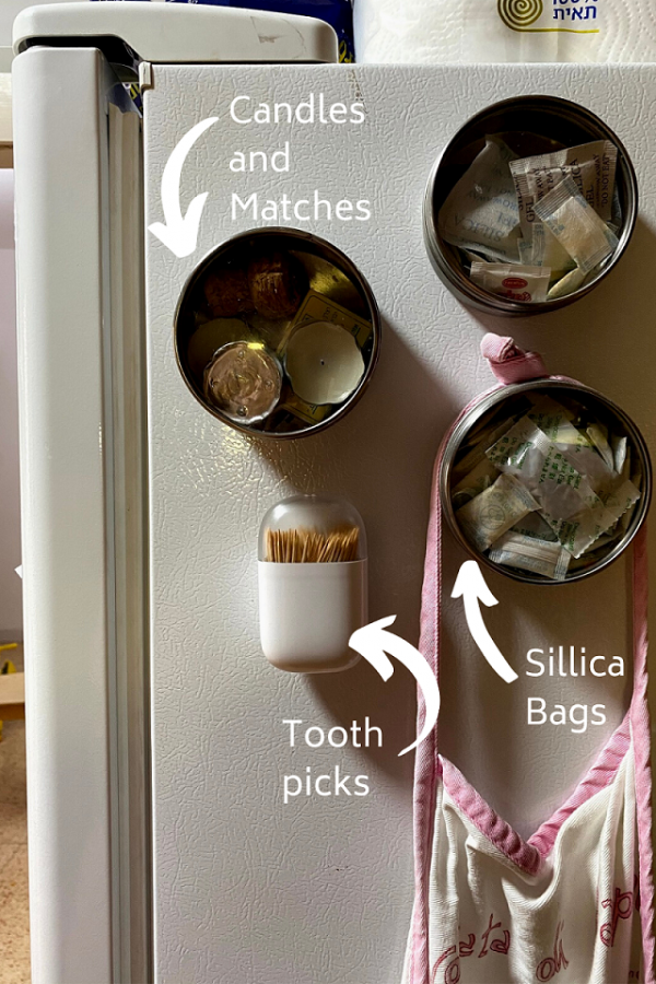 Magnetic boxes for the fridge kitchen hack